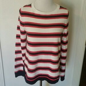 TOMMY HILFIGER l Striped Crew Neck Sweater L B6